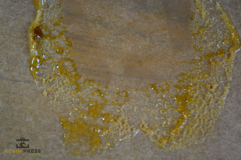 Hydrated weed rosin pressing results