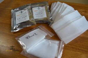 Rosin micron bag collection